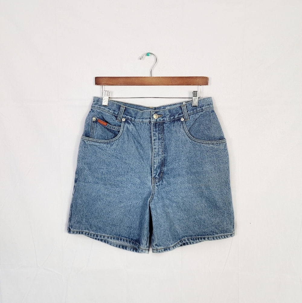 Women's Vintage Size 13 Lawman Classic Blue Denim Shorts
